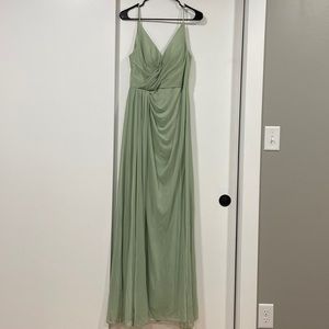 This is a Sage green maxi dress I wore once for a bridesmaids dress. SIZE 8.